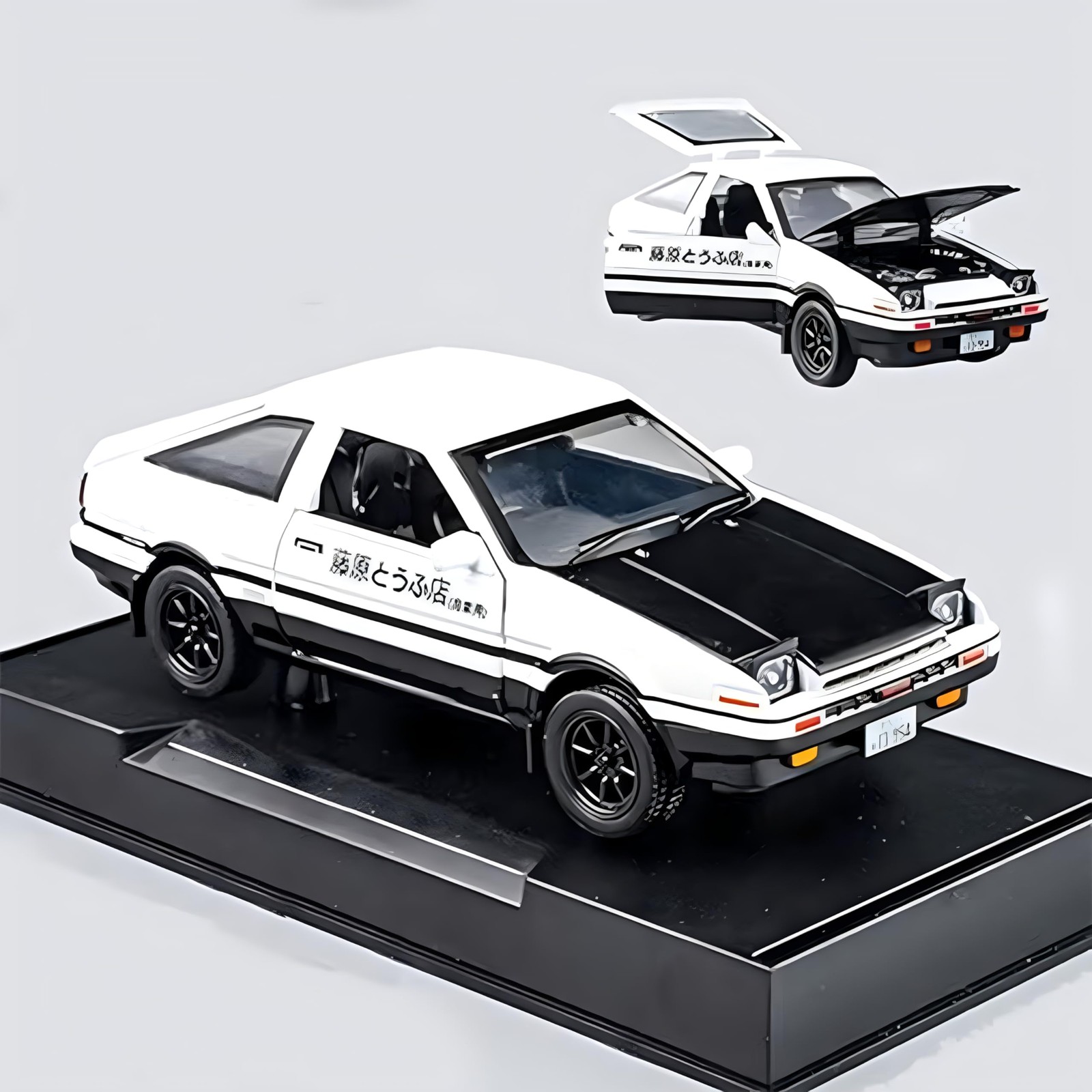 Initial D Trueno AE86 Alloy Diecast Car Model, Sports Car Toys for and Adults…