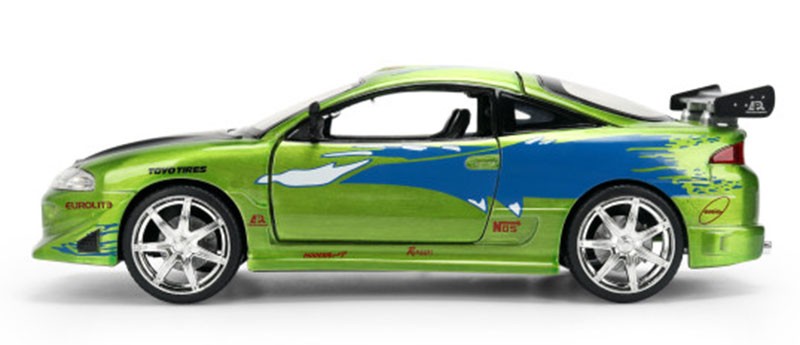 Jada Fast & Furious 1:24 1995 Mitsubishi Eclipse Brush Finished Color
