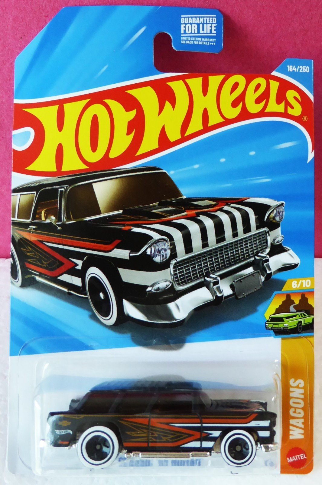 2026 HOT WHEELS BLACK ’55 CHEVY NOMAD, NEW