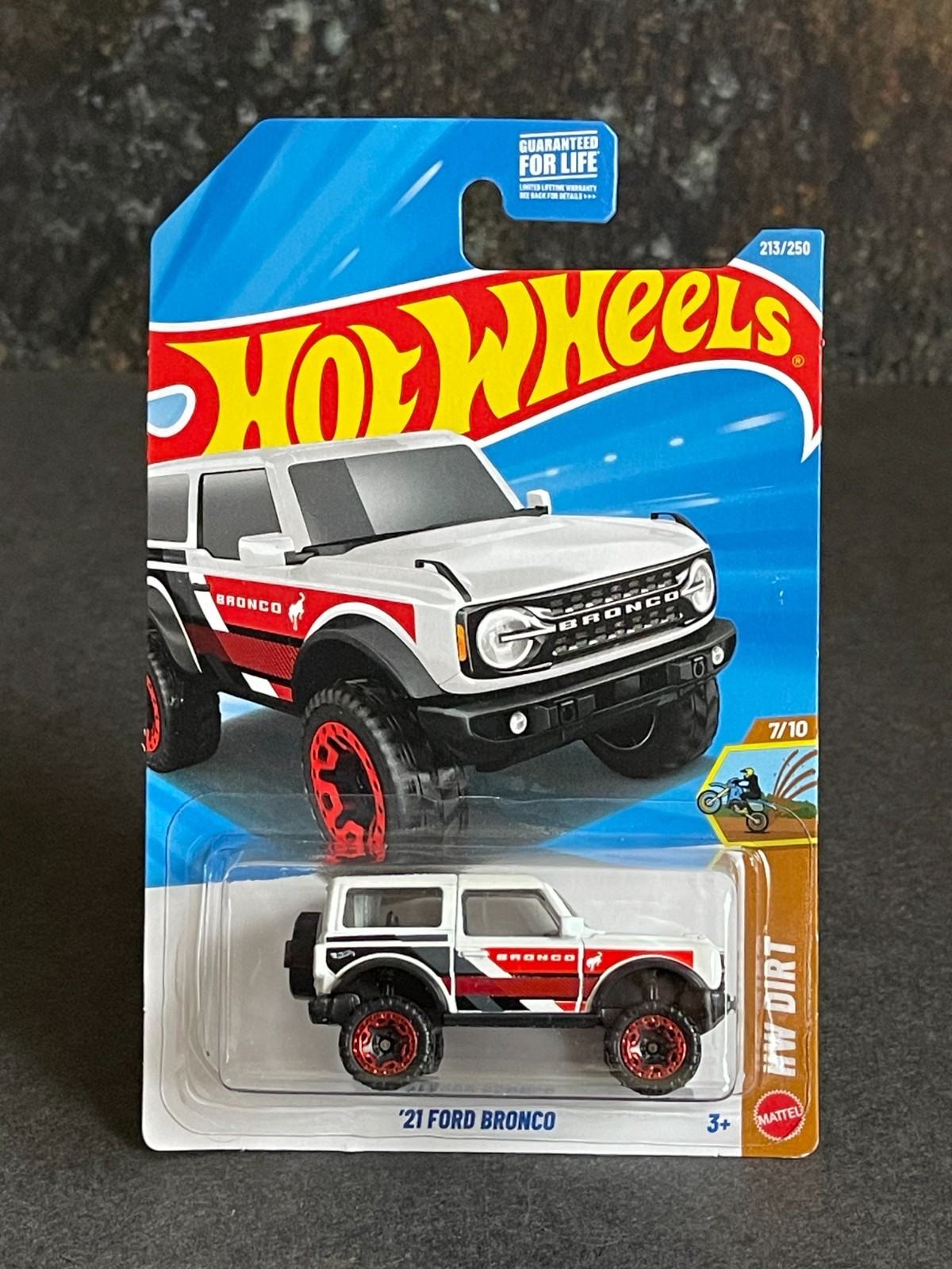 2026 Hot Wheels ~ 2021 Ford Bronco ~ #213 HW Dirt L Case White
