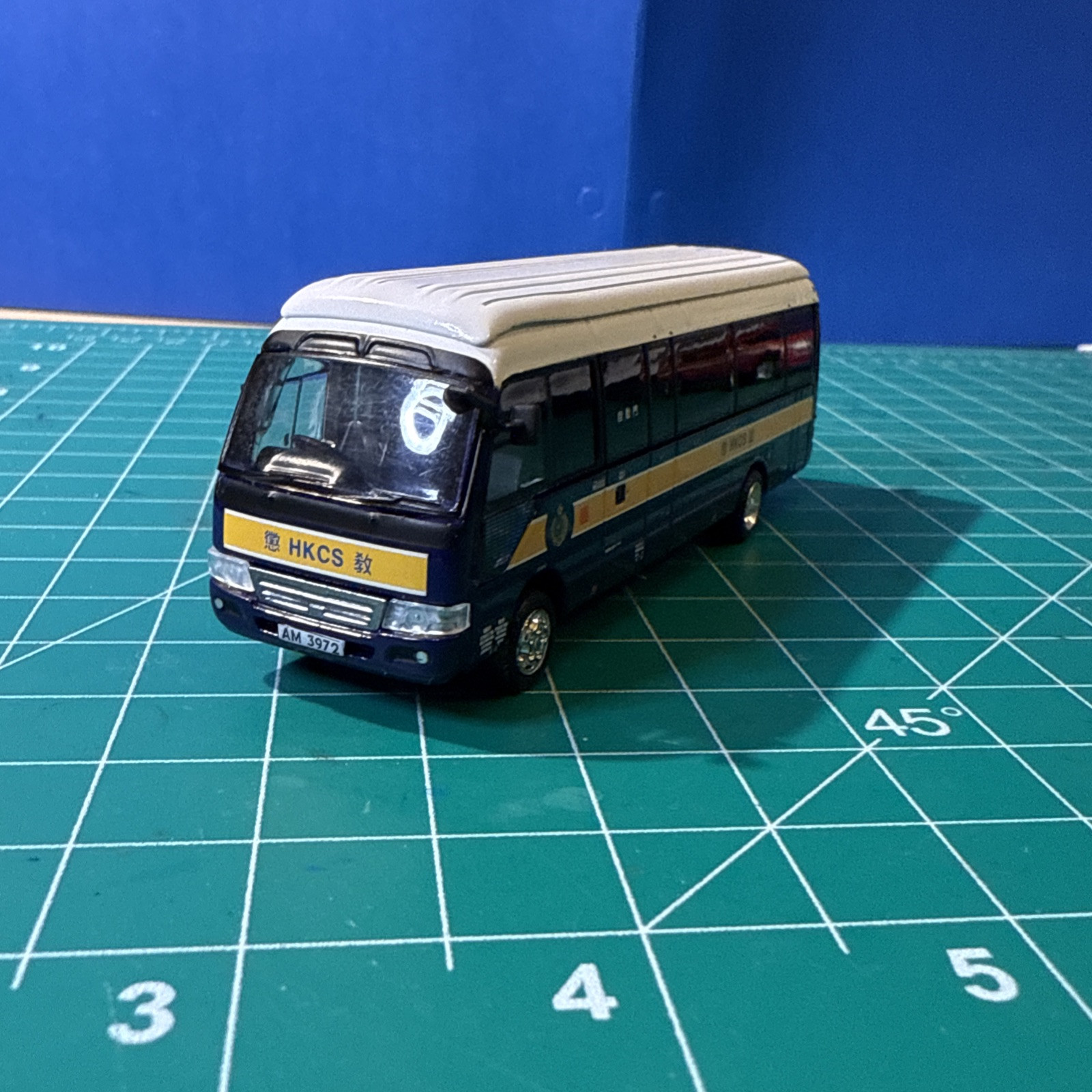Tiny Brand 1:76 Toyota Coaster Hong Kong Police Bus HKCS Correctional Services