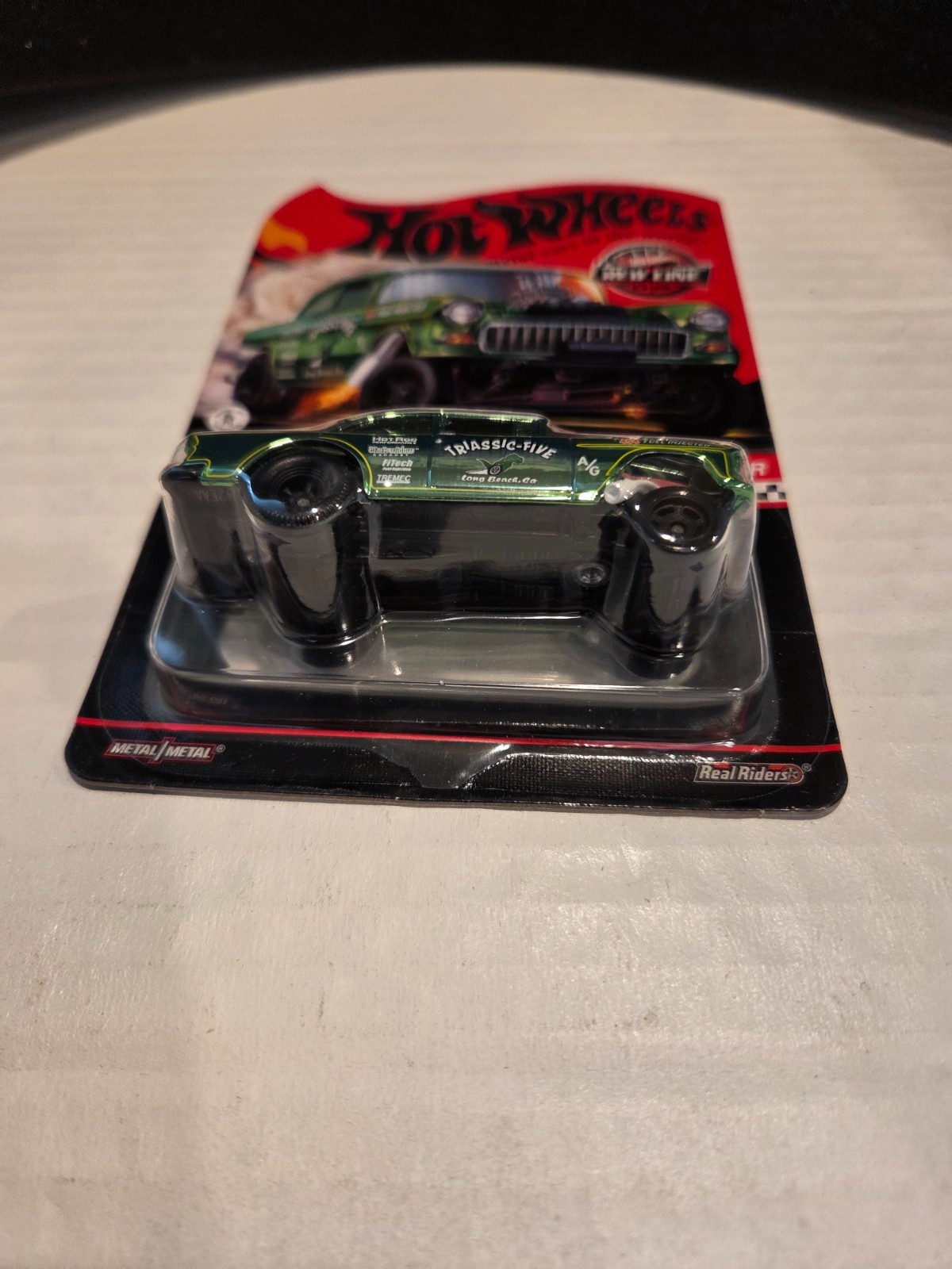 2021 Hot Wheels RLC ’55 Chevy Bel Air Gasser Triassic-Five With Protector