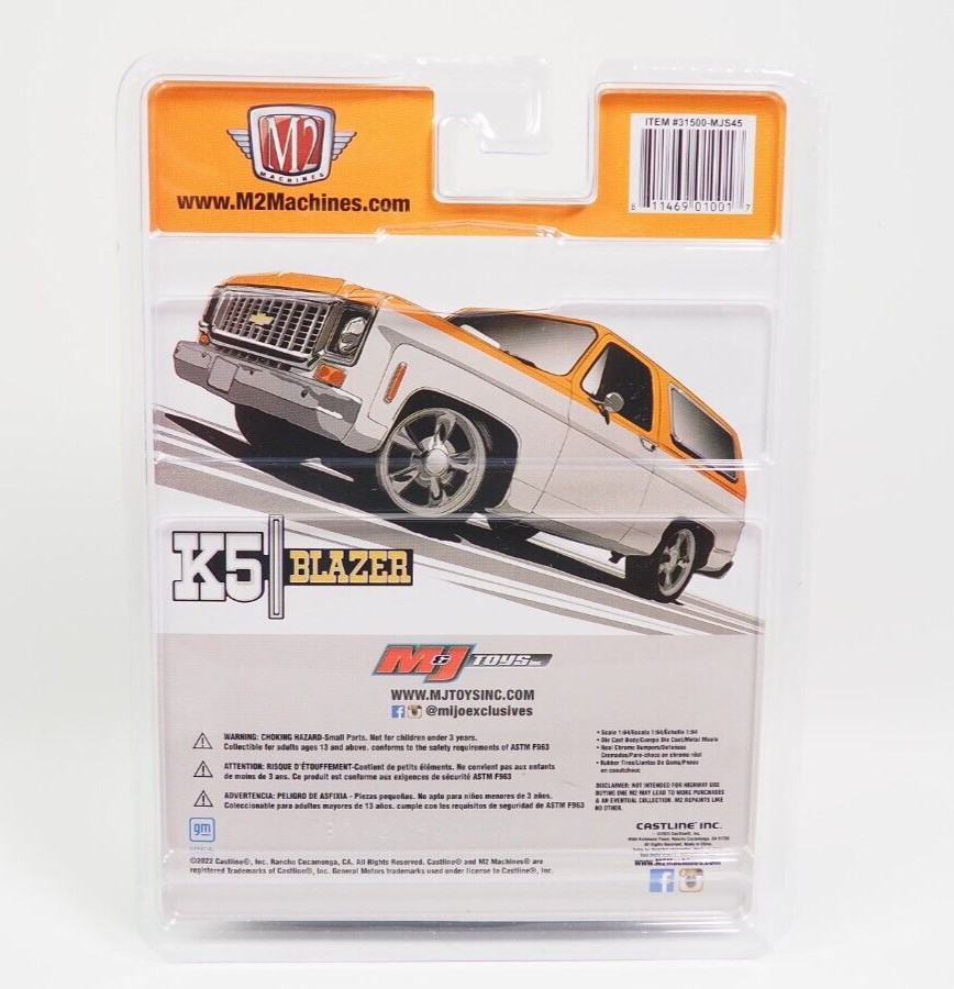 M2 Machines 1:64 Mijo Exclusive 1973 Chevrolet K5 Blazer w/ Removable Top