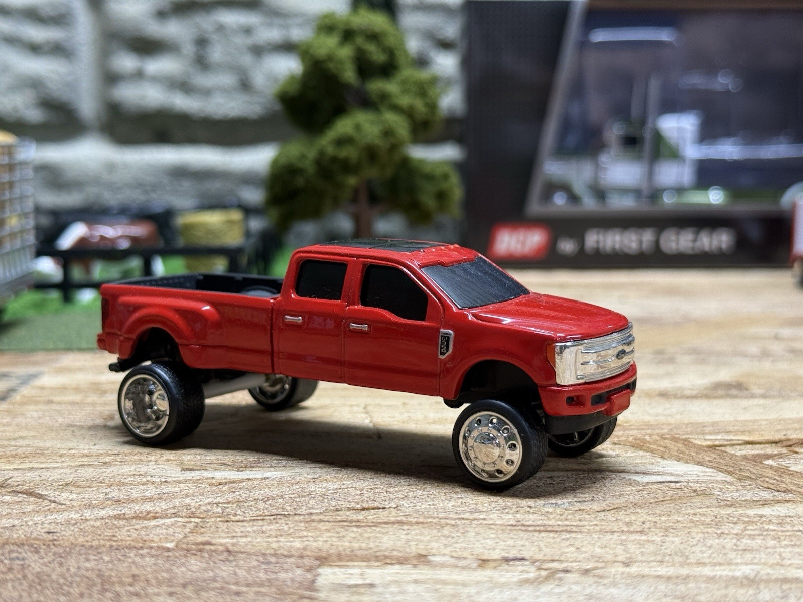 Ertl 2022 Ford F-250 1:64 Diecast Pickup Truck Red/Black/Silver LE