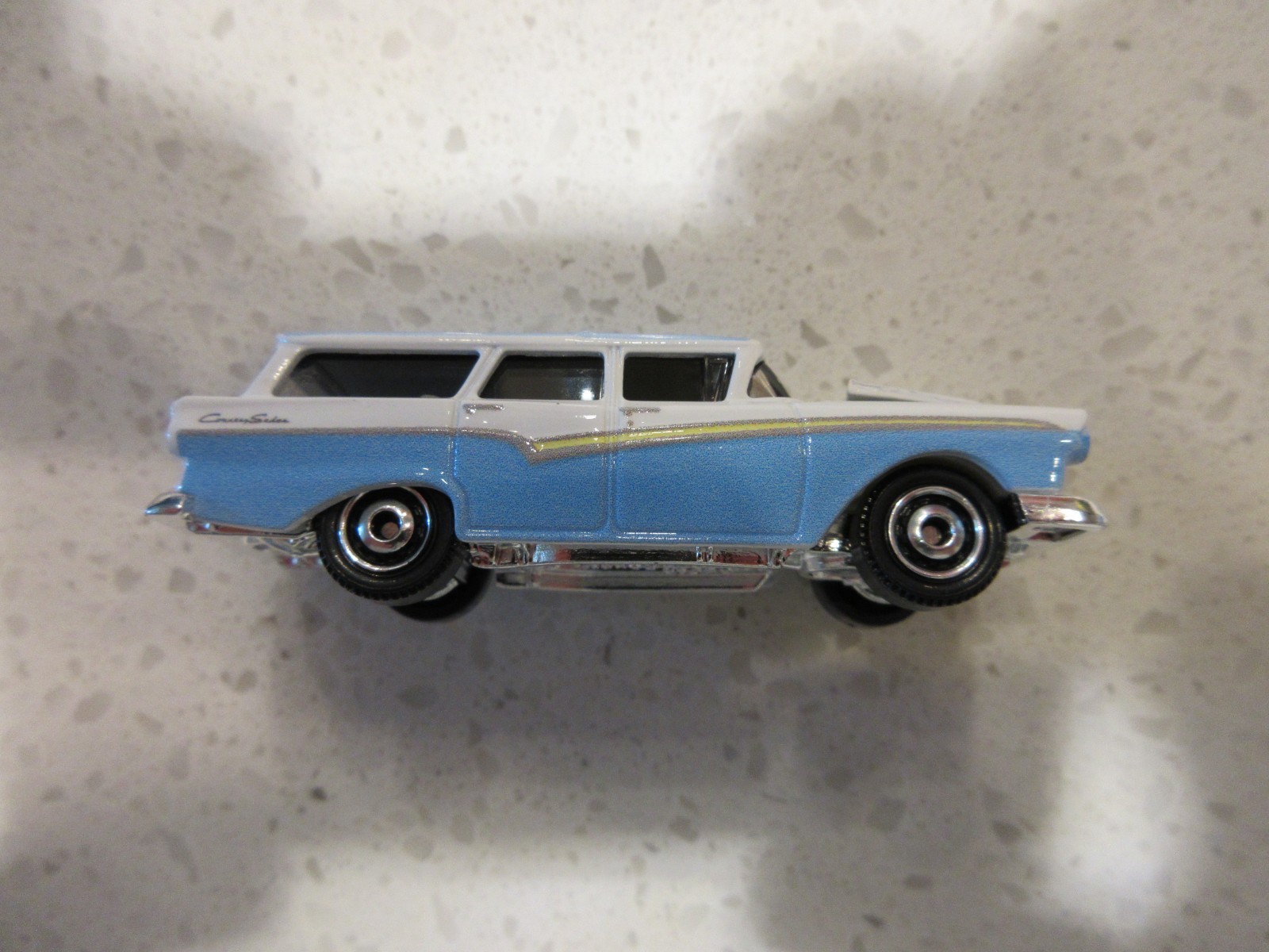 2025 Matchbox 1957 Ford Country Sedan Station Wagon Blue White Moving Parts Car