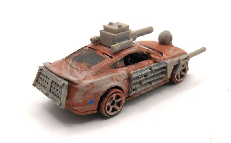 Custom Mad Max Zombie War Wasteland Road Warrior Truck 1/64 Hot Wheels Vehicle