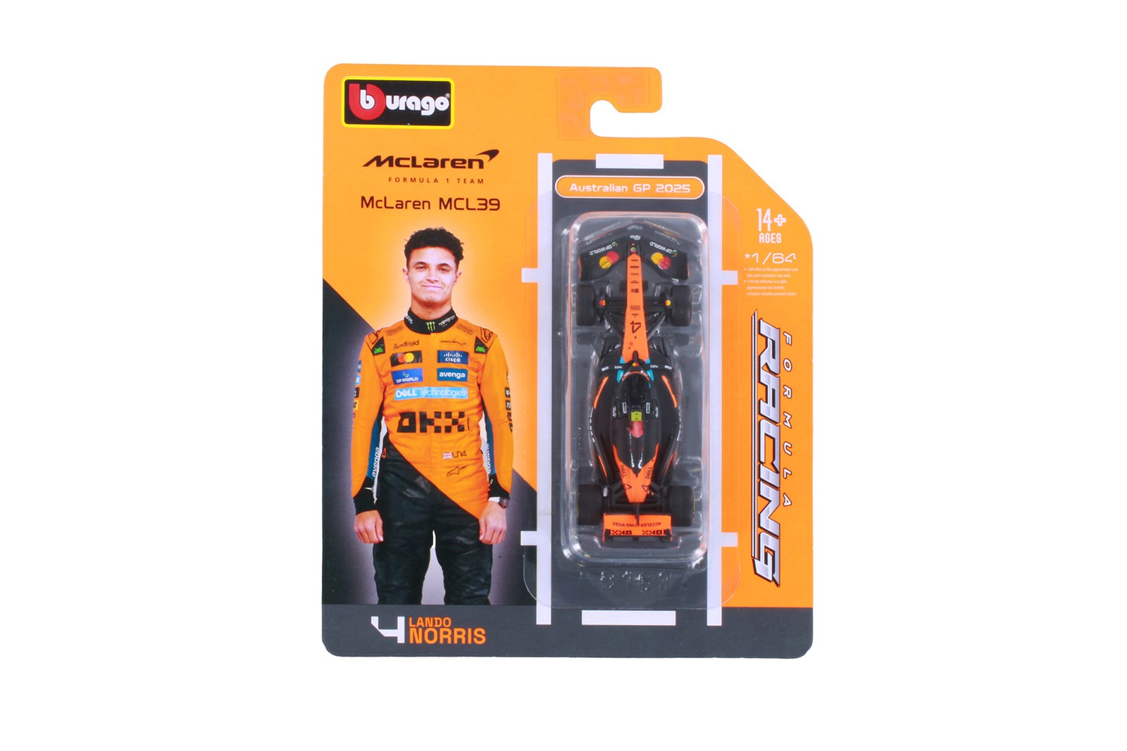Box of 12 2025 Formula One F1 ASSTD Racing Cars – 18-60164 – 1/64 Scale Cars