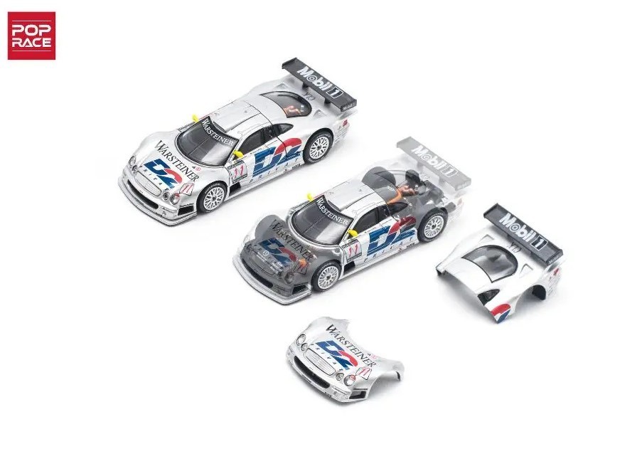 Pop Race 1:64 Mercedes-Benz AMG CLK GTR 1997 FIA GT D2 Diecast Car PR640095