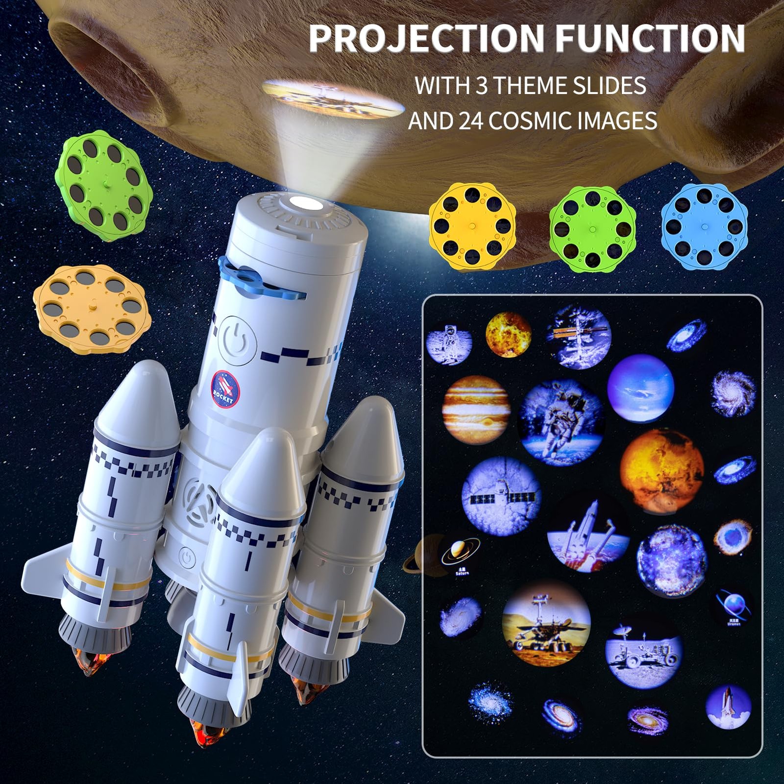 Ci Vetch Rocket Launcher Space Shuttle Toys For Kids Boys Age 3 4 5 6 7 8 9