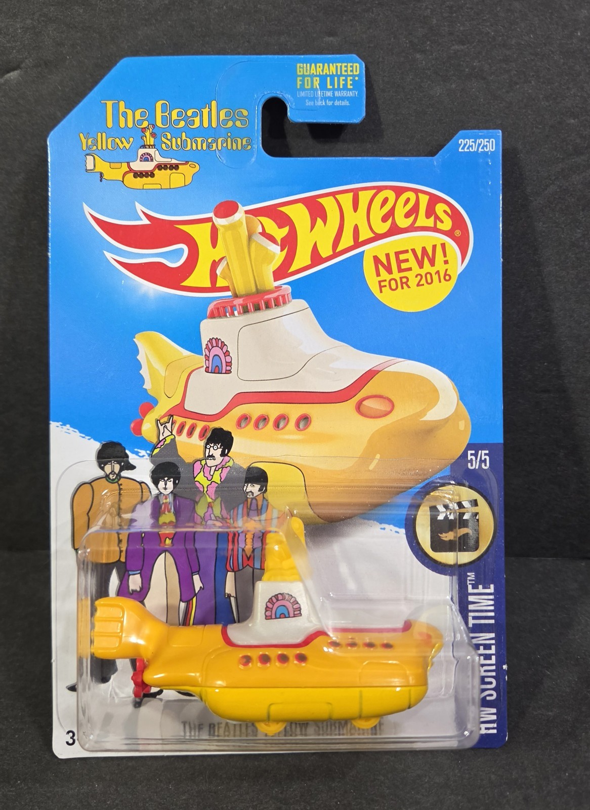 2016 Hot Wheels The Beatles Yellow Submarine HW Screen Time 5/5 (225/250)