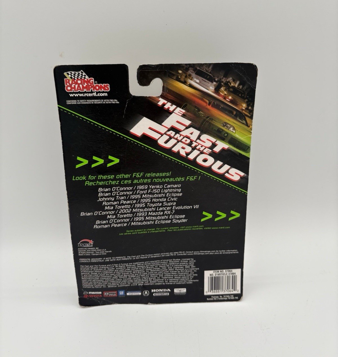 Racing Champions The Fast And The Furious Mia Toretto 1993 Mazda RX-7 Red