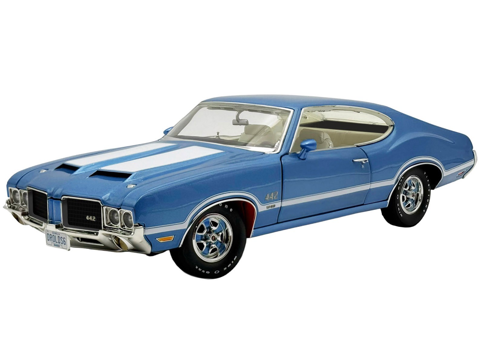 1971 OLDSMOBILE 442 W30 “DR. OLDS” VIKING BLUE 1/18 DIECAST BY ACME A1805632