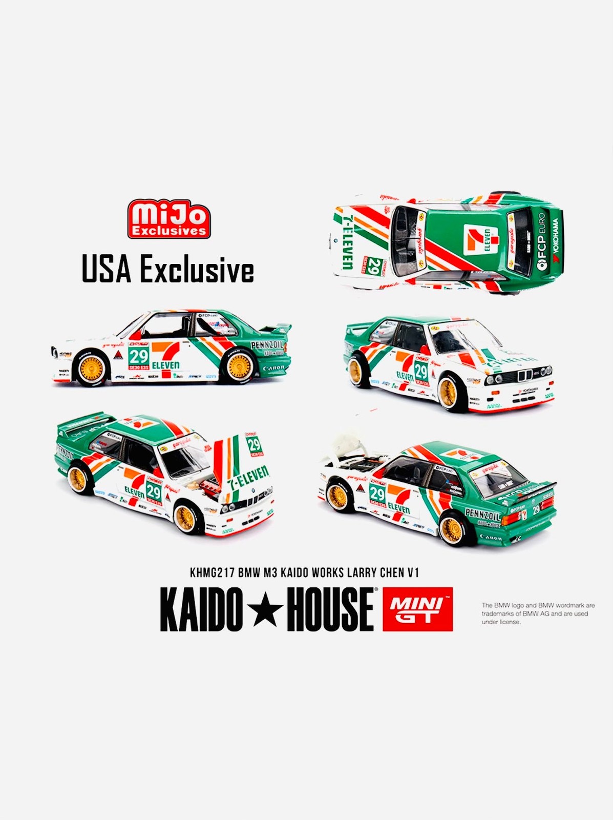 BMW M3 Kaido Works Larry Chen V1 #217 Mini GT x Kaido House Mijo USA Exclusive