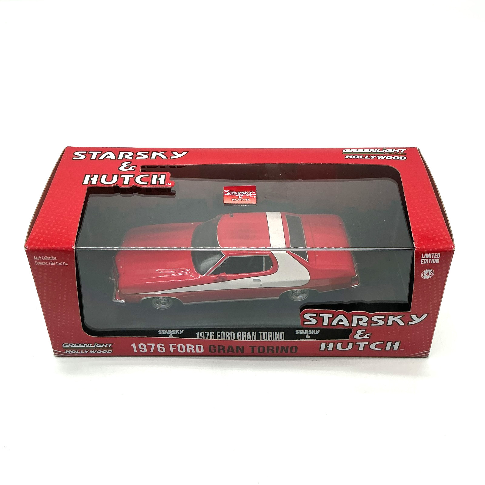 Greenlight Hollywood 1:43 STARSKY & HUTCH 1976 Ford Gran Torino -Missing Light-