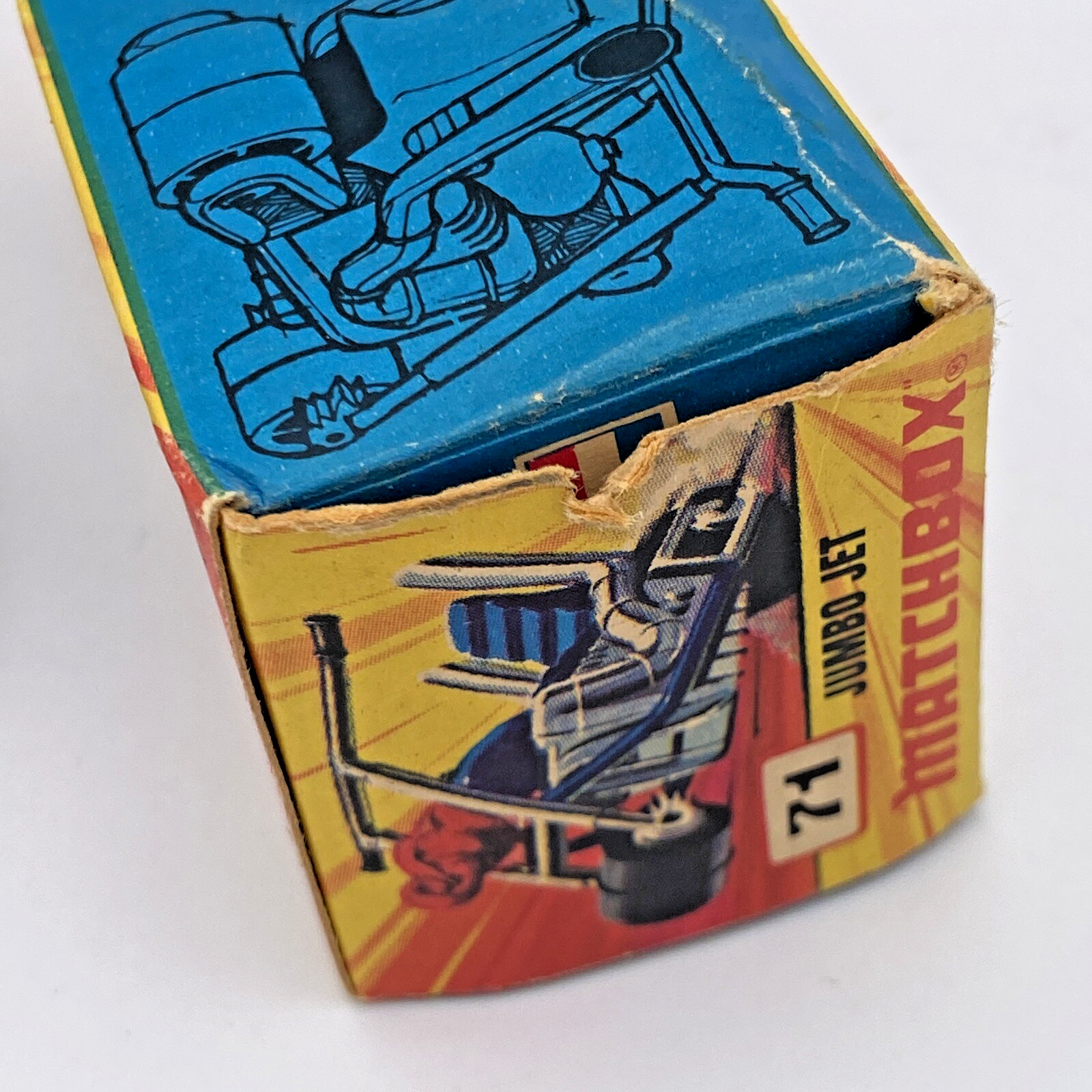 Lesney Matchbox Superfast Chopper Jumbo Set No 71 Blue with Box England 1972