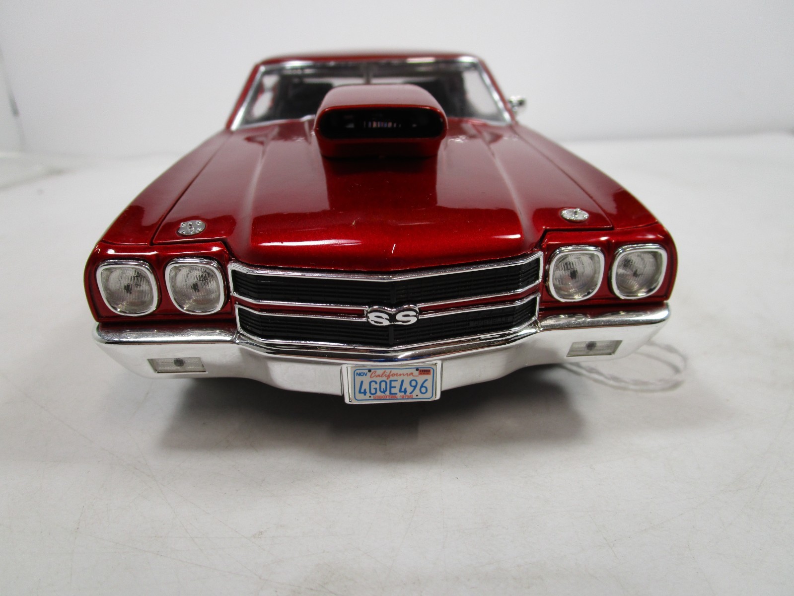 WELLY 1/18 CANDY RED 1970 CHEVY CHEVELLE SS 454 PRO STREET VERY NICE