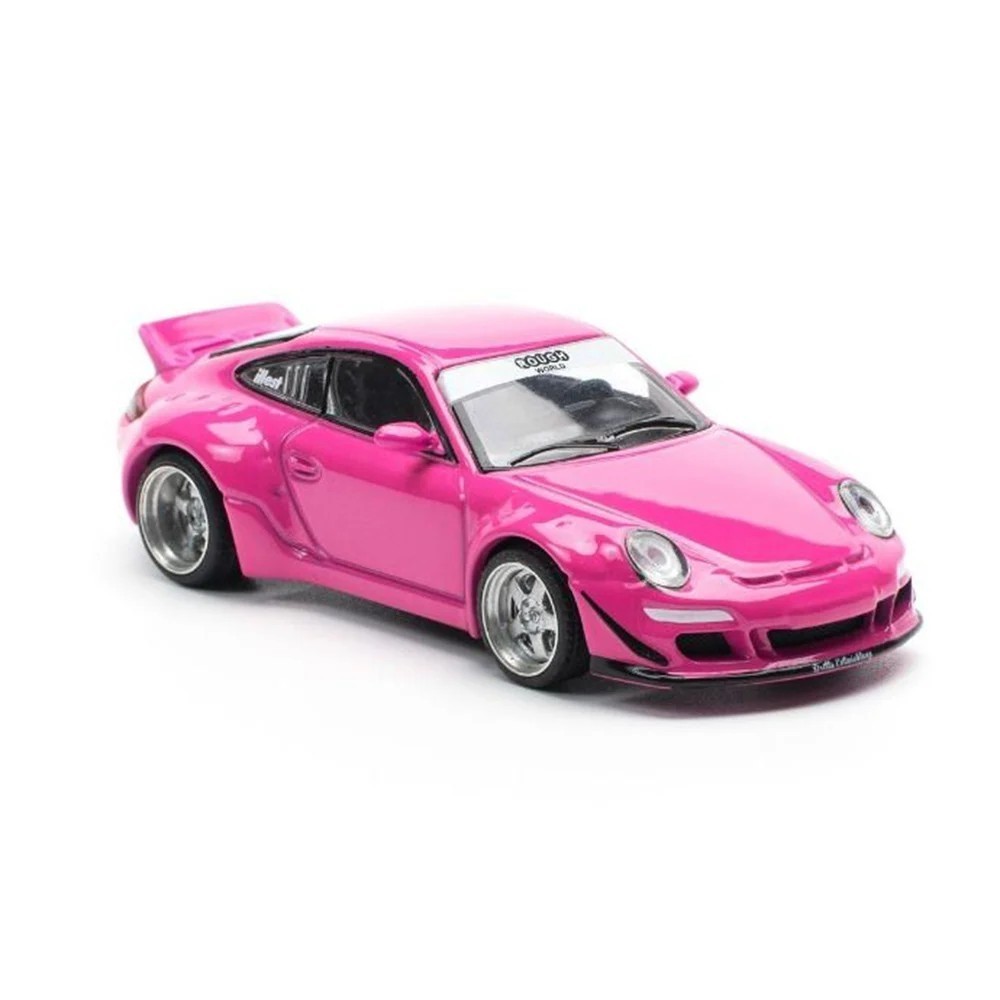 Pop Race 1:64 Porsche 911 Carrera RWB 997 Pink Diecast Model Car PR640202