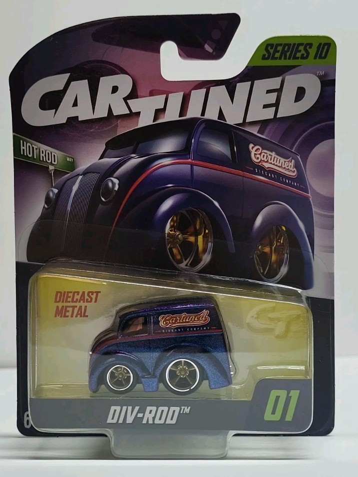 Car Tuned Entertainment DIV-ROD Series 10 Hot Rod 01 Diecast Metal BLUE Toy Car