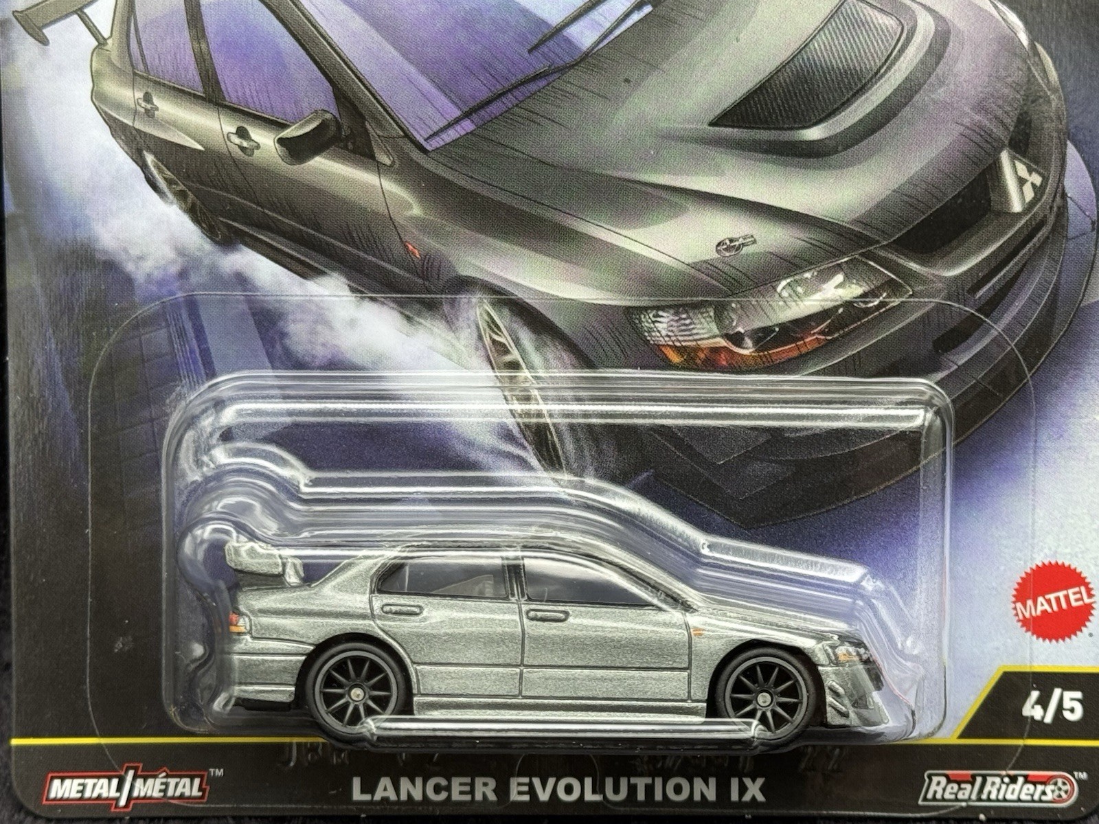 Hot Wheels Premium 2025 Ronin Run II 4/5 Silver Lancer Evolution IX