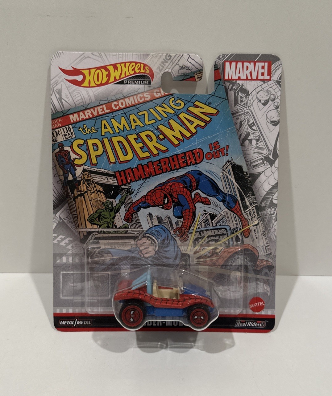 Hot Wheels Marvel Spiderman Spider Mobile Die Cast Car Toy DMC55 New MOC