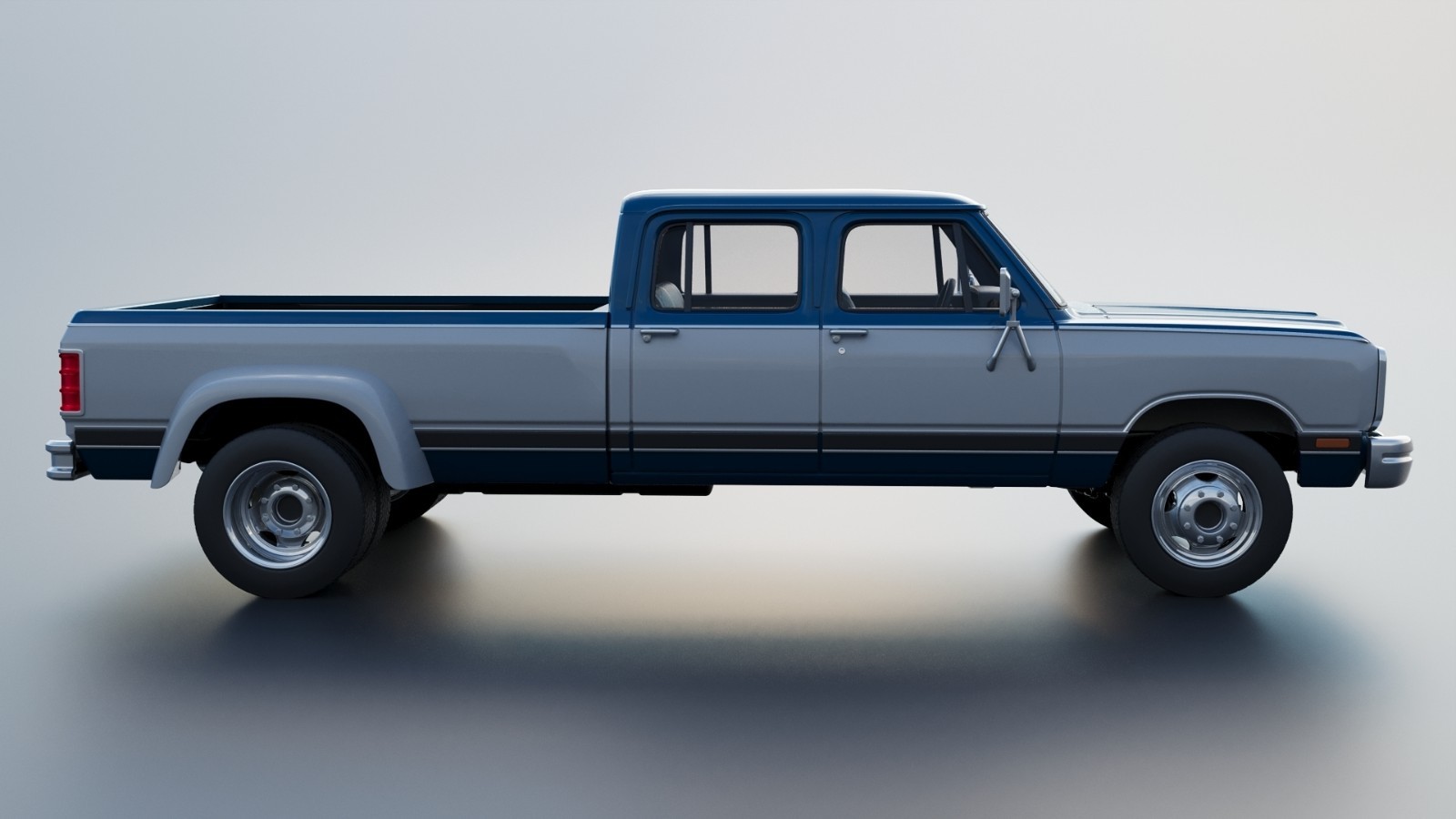 3d printed Dodge Ram W350 Crew Cab Dually 1983 model car collectible replica