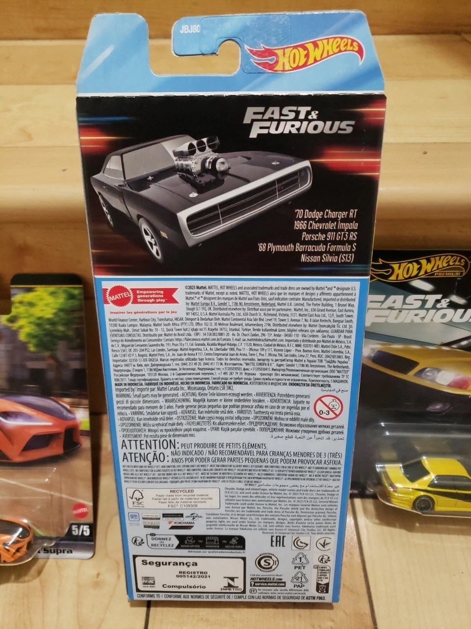 2025 Hot Wheels Fast And Furious 5 Pack+2