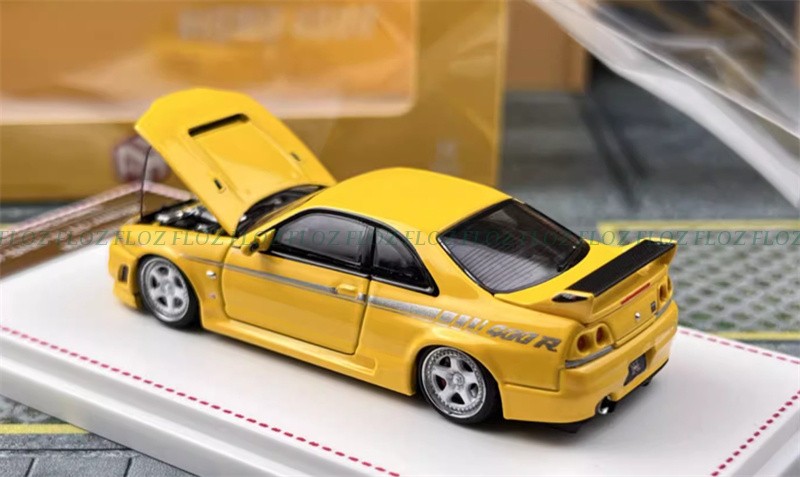 Focal Horizon Nissan Skyline GT-R R33 Nismo 400R Yellow LTD 999PCS 1:64 Model