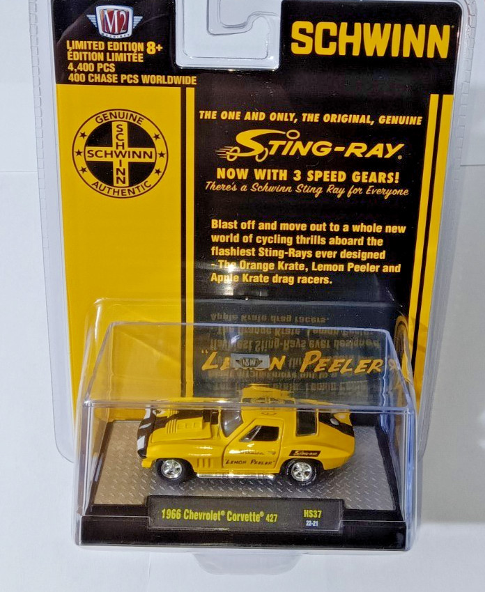 1:64 1966 CHEVROLET STING RAY CORVETTE 427 ENGINE OUT OF PRODUCTION SEALED NEW!!
