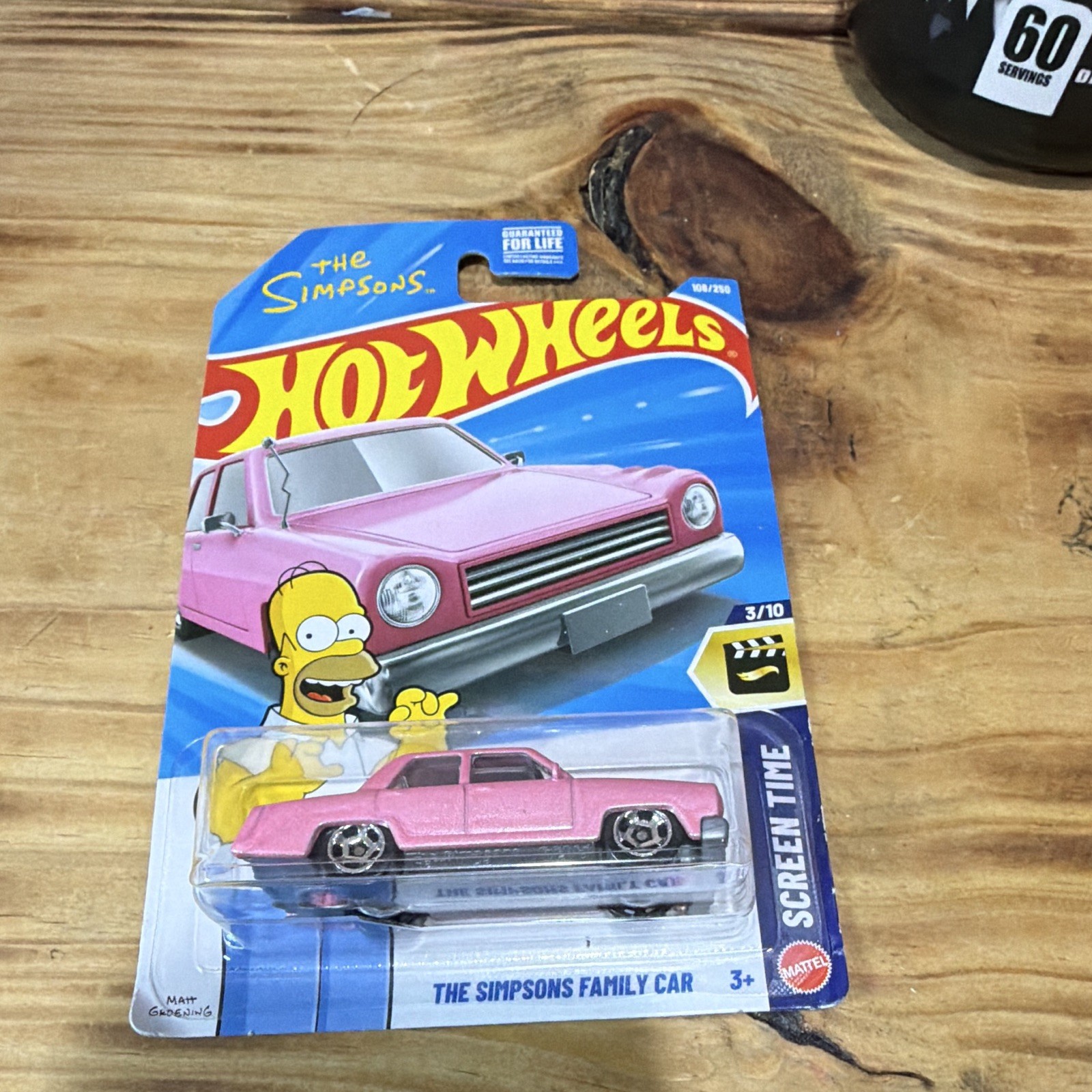 Hot Wheels The Simpsons Family Car Screen Time 1:64 Diecast 2025 Pink Unopened