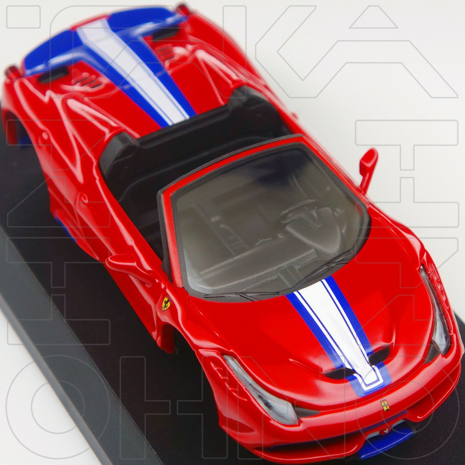 Ferrari 458 Speciale A KYOSHO 1:64 COLLECTION 12 Rosso Corsa Red + Black Rim NIB