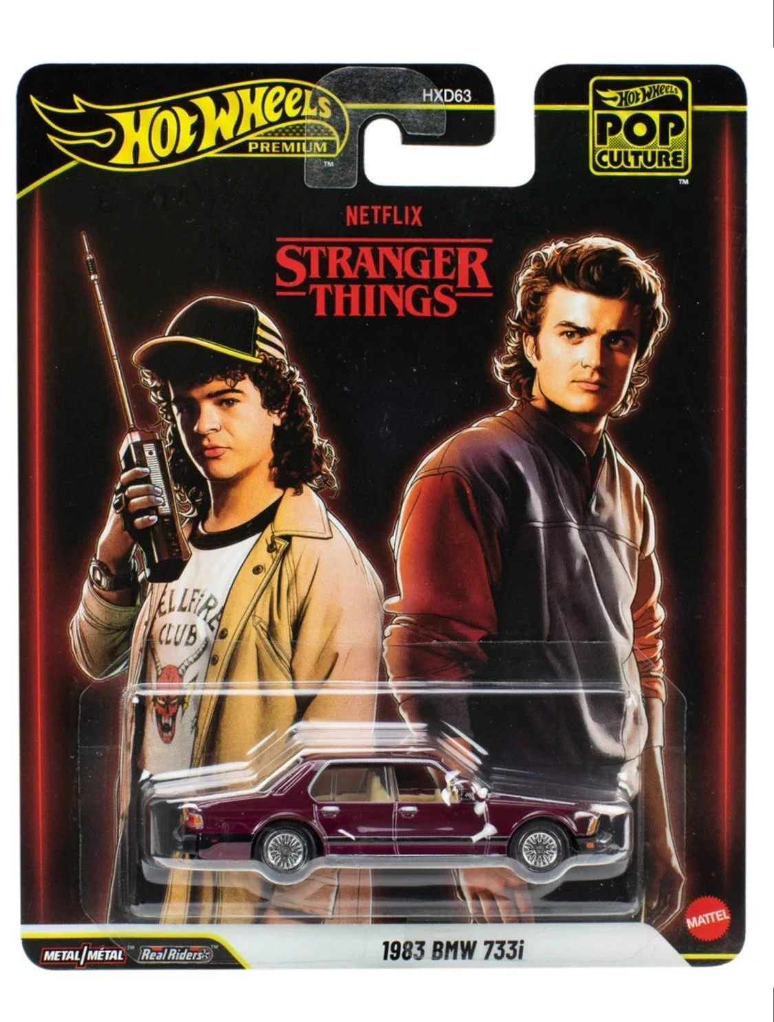 Hot Wheels Premium 2025 Pop Culture Stranger Things 1983 BMW 733i Diecast JHW81