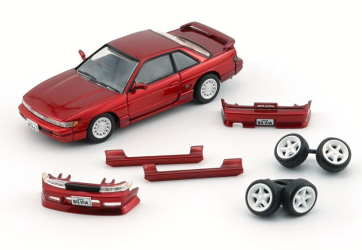 BM Creations Nissan Silvia S13 – Metallic Red – LHD 1:64 Diecast Car 64B0301