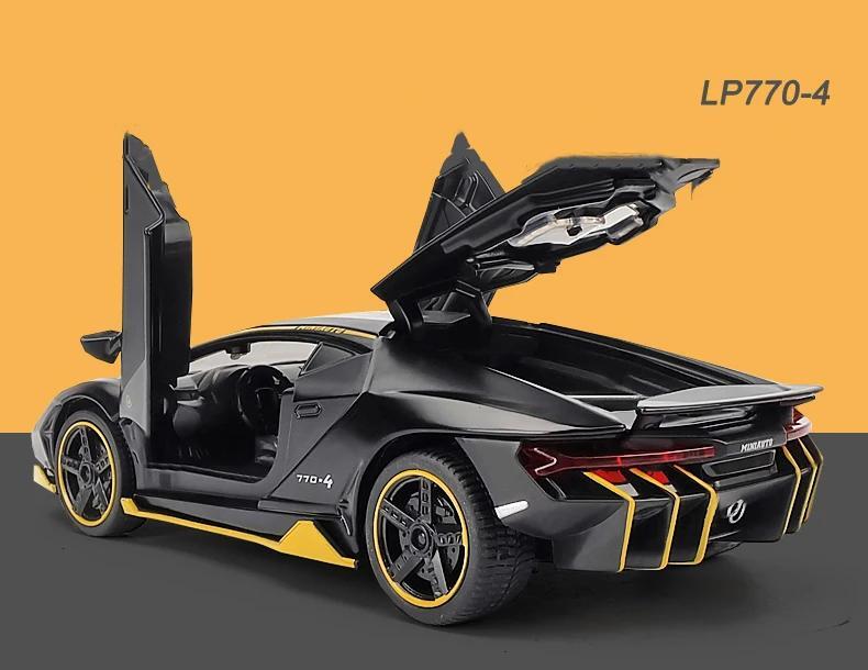 1:32 Lamborghini LP770 Diecast Toy Car – Alloy Model with Sound & Light Effect