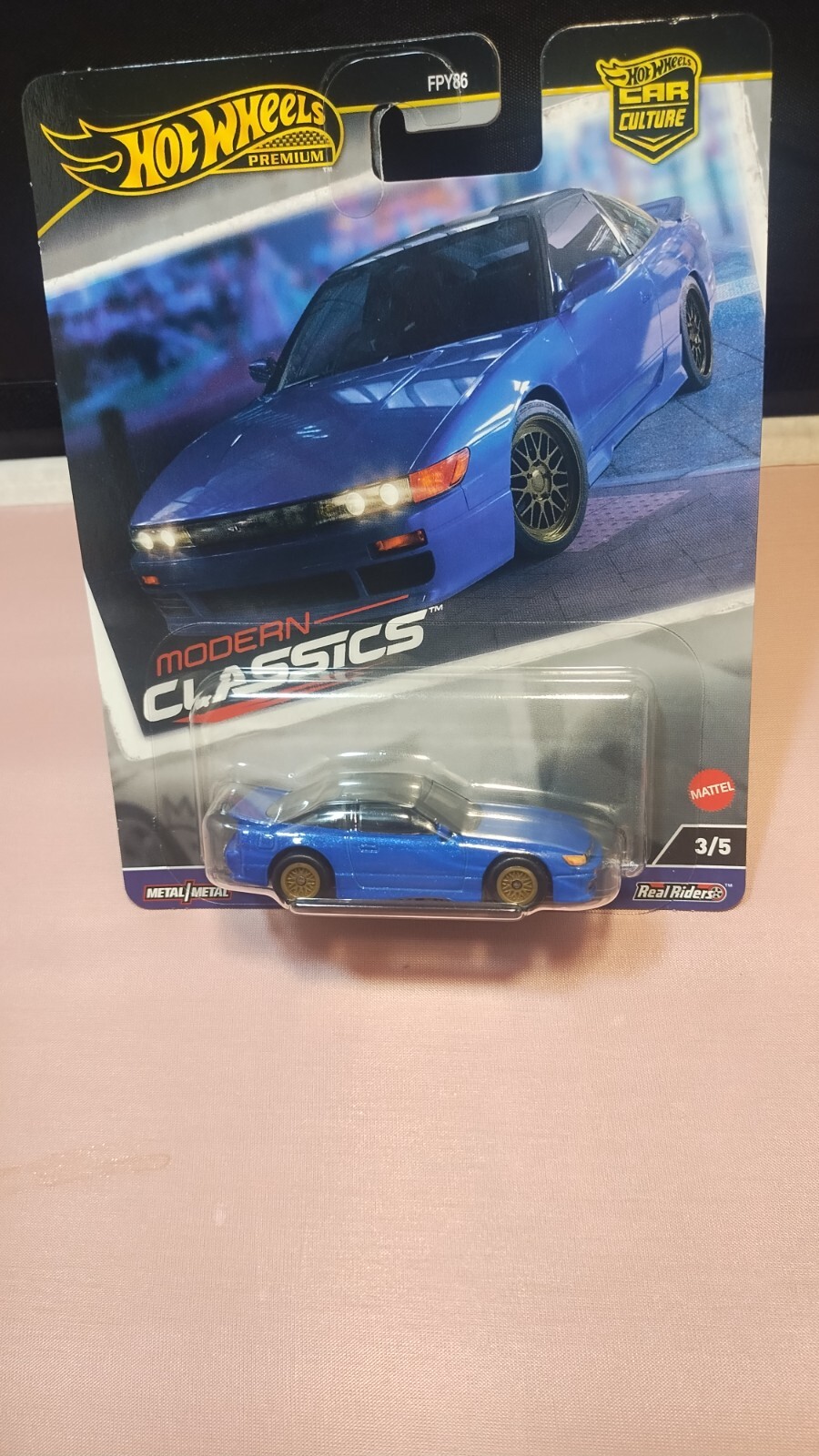 Hot Wheels Premium Modern Classics Nissan SilEighty Real Riders Blue Diecast New