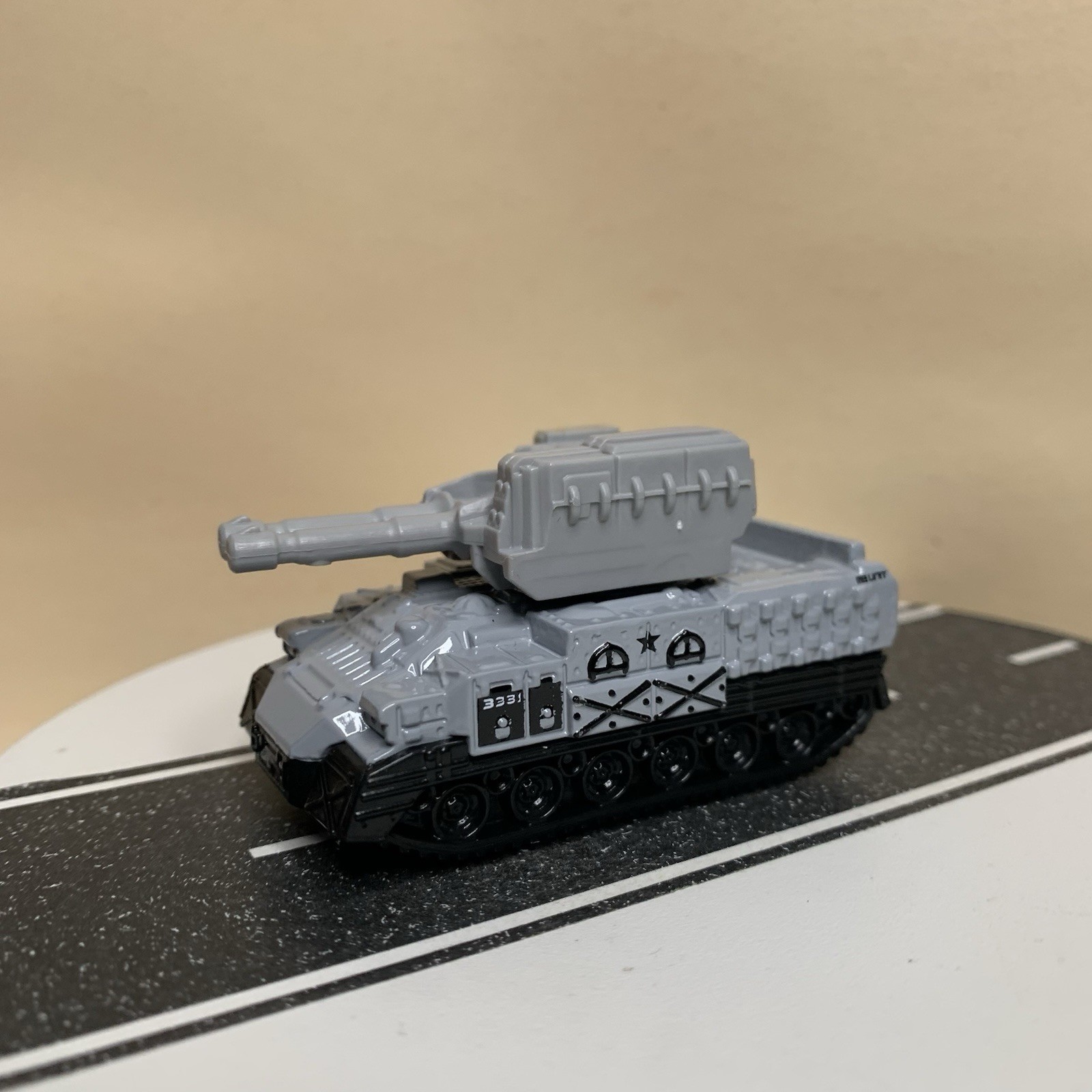 2017 Matchbox #71 Blockade Buster Mini Tank Light Gray MB Unit 3331 NM