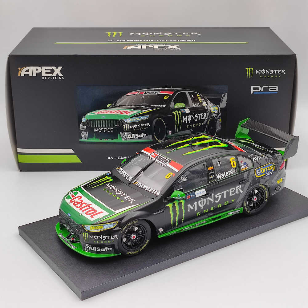 1/18 Apex FORD FG X FALCON MONSTER ENERGY #6- CAM WATERS 2016 AD81419 Diecast