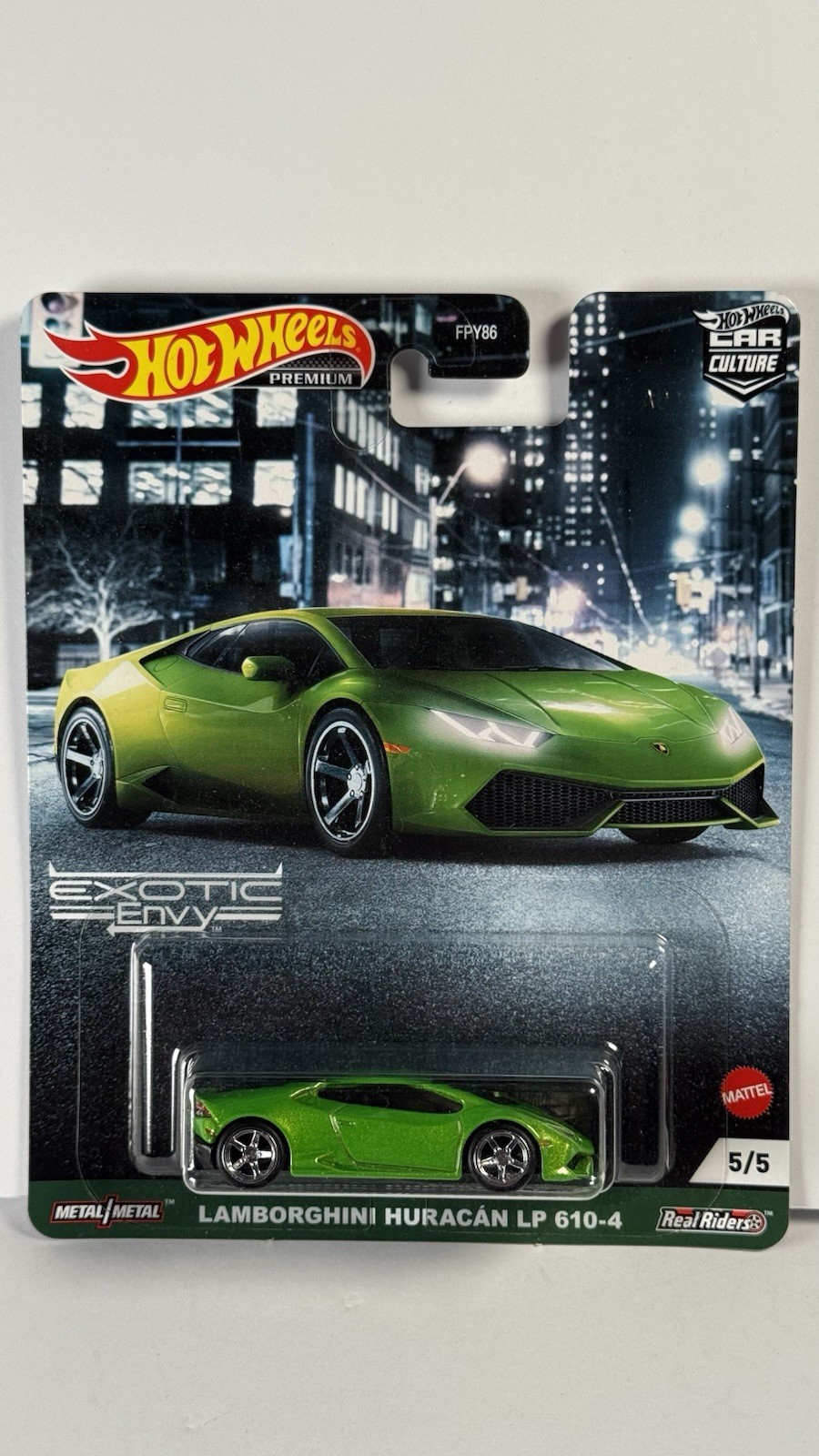 1/64 HOT WHEELS 2020 CAR CULTURE EXOTIC ENVY LAMBORGHINI HURACAN LP 610-4