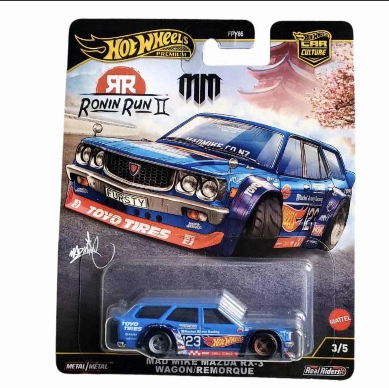 Hot Wheels 2025 Car Culture M Case Ronin Run II Set of 5 Cars FPY86-961M-7F