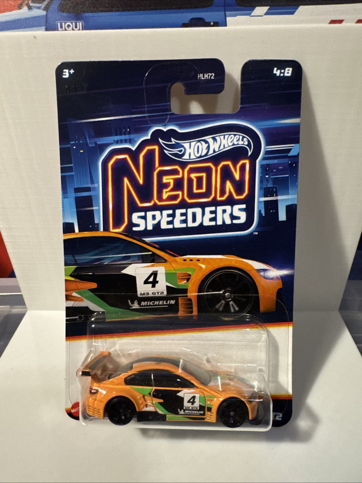 Hot Wheels 1/64 Scale Diecast #4/8 Neon Speeders Orange BMW M3 GT2