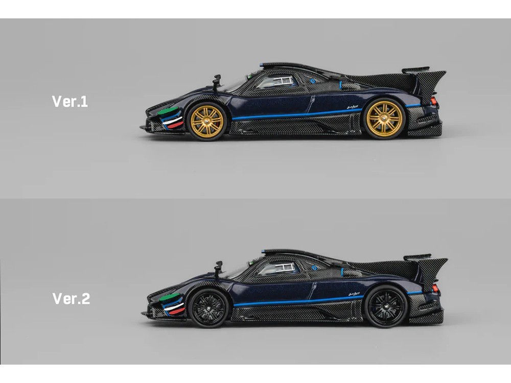 PAGANI ZONDA REVOLUCION DARK BLUE W/EXTRA WHEEL 1/64 CM MODEL CM64-REVOLUCION-BL