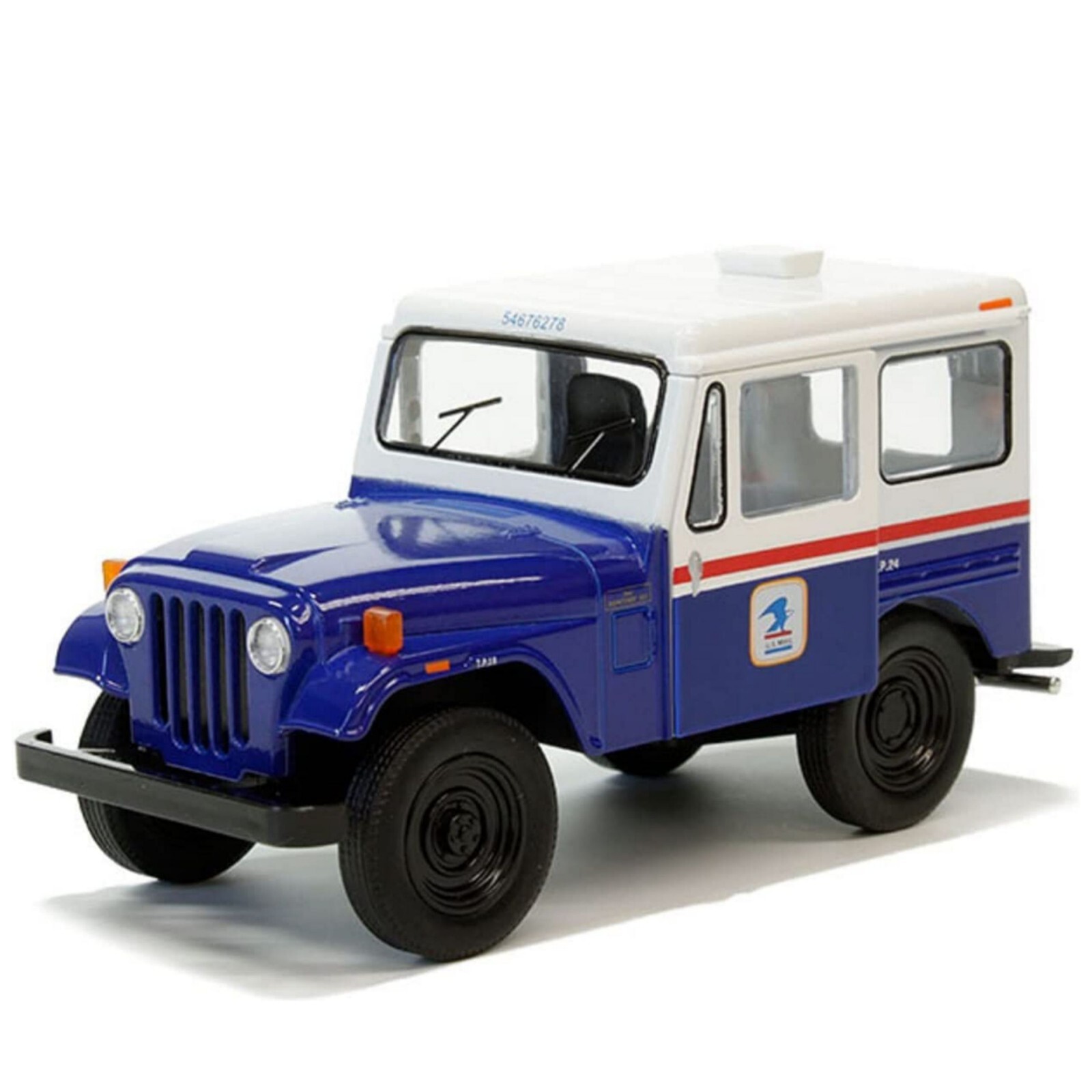 5433) Kinsmart 5” 1971 Jeep DJ-5B (USPS) Diecast Toy Car 1:26 – (W & B) Color