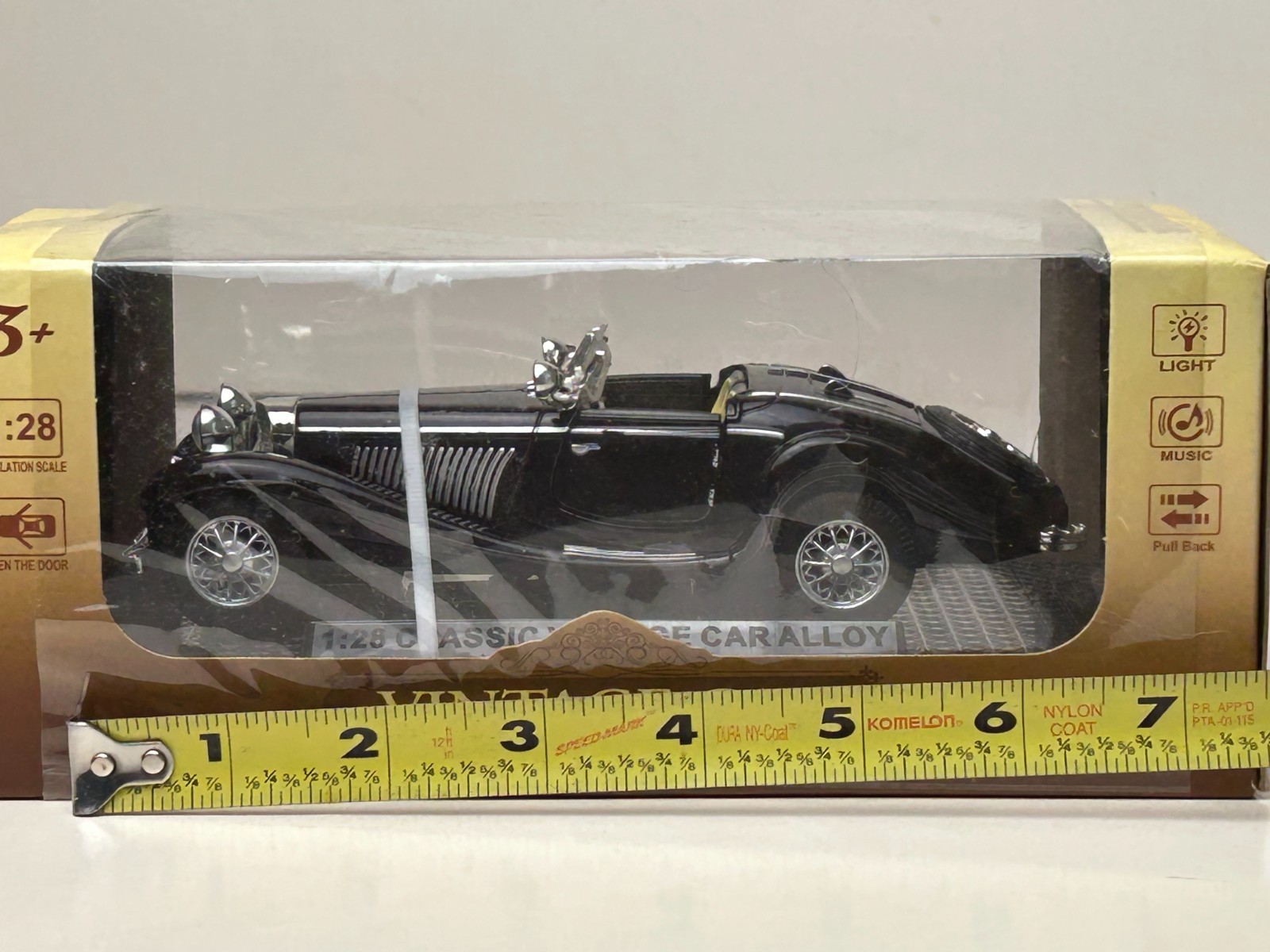 Diecast 1:28 Scale 1930’s Mercedes 540K with Box
