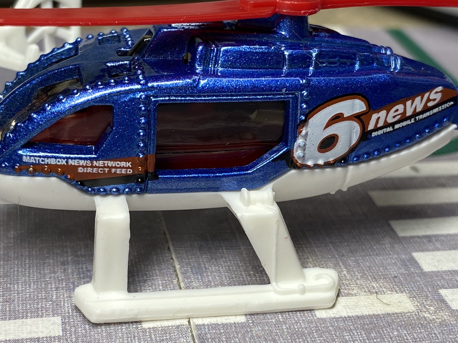 Matchbox 3 X 2001 Rescue Helicopter, News Chopper, Police, Fire Mb.541,