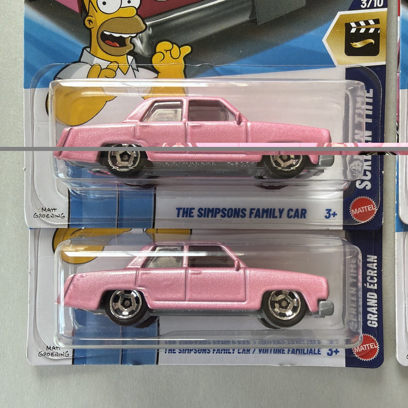 2026 Hot Wheels The Simpsons Family Car 108/250 (Lot of 4)