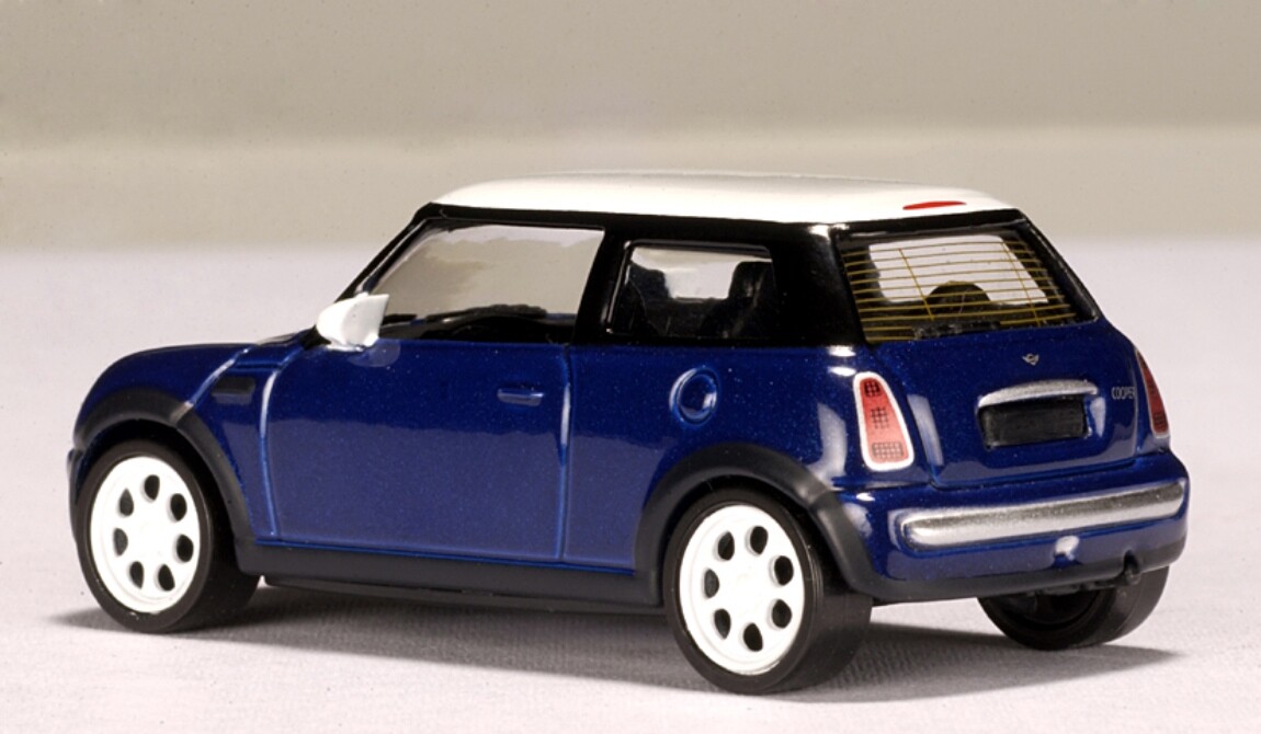 WOW EXTREMELY RARE Mini Cooper 1.6 Blue White 2001 1:64 Auto Art-Minichamps-CM’S