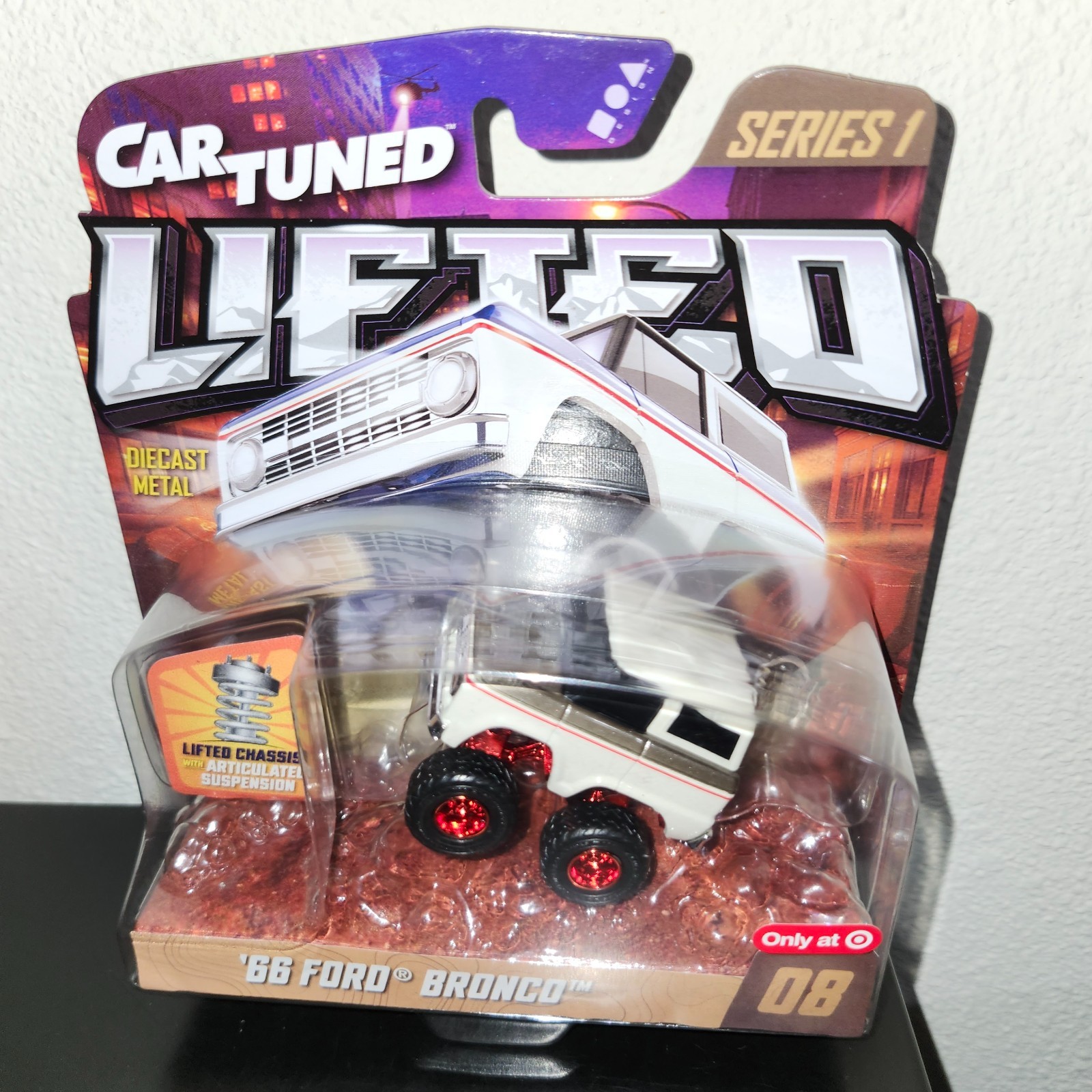 2026 Car Tuned Lifted 66 Ford Bronco RED BOTTOM RB Chase – Target Exclusive