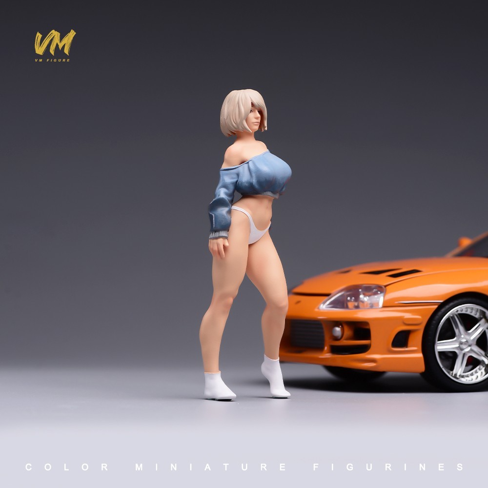 1/18 Miniatures Sexy Underpants Beauty Girl Scene Props Model Figures For Cars