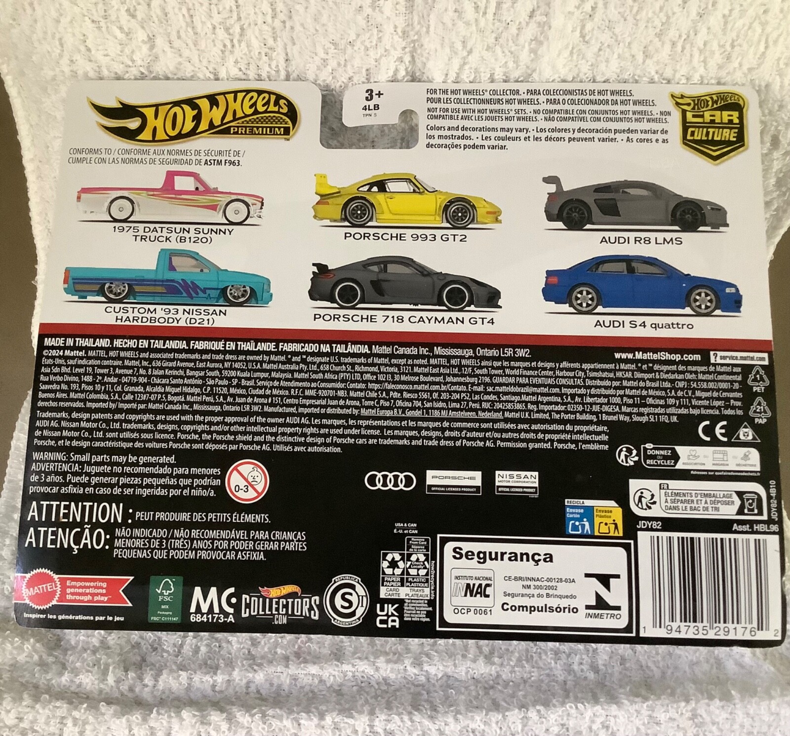 Hot Wheels Premium Car Culture 2 Pack Audi S4 & Audi R8 LMS +Real Riders + Loose