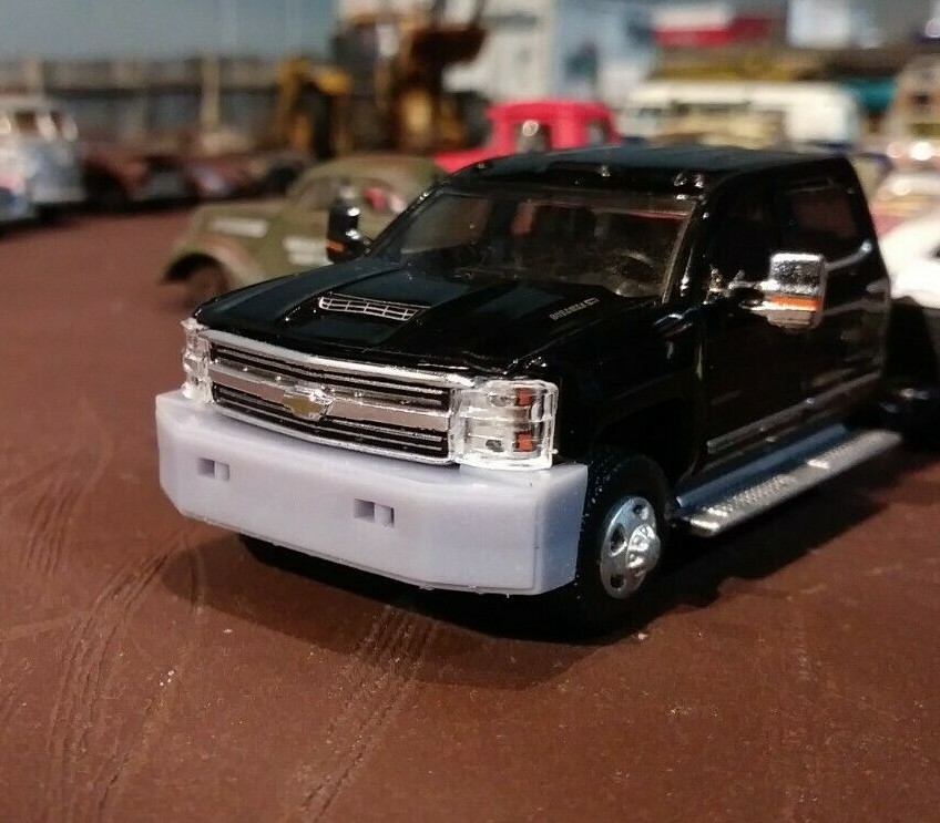 1/64 wrecker push bumper Greenlight Silverado dually 3500 Tow truck 3d printed