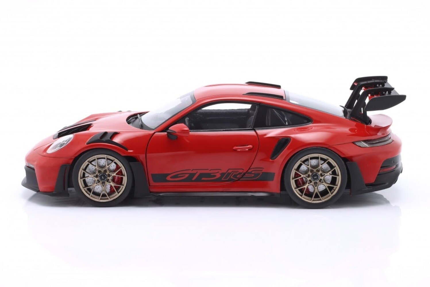 Solido 2024 Porsche 911 992 GT3 RS Guards Red w/ Gold Wheels 1:18 S1812101